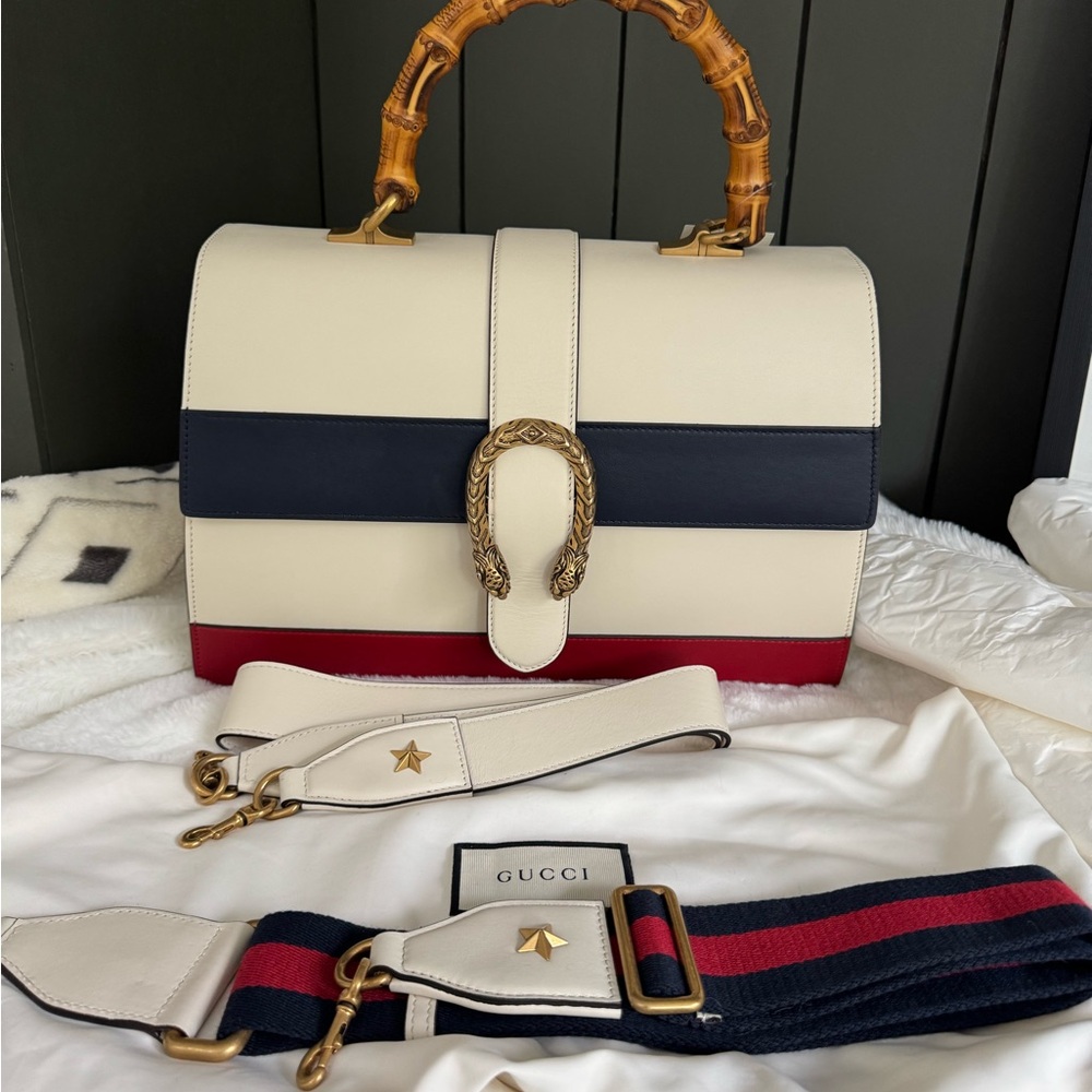 Gucci bag handbag Dionysus bamboo leather handbag - Picture 2 of 12